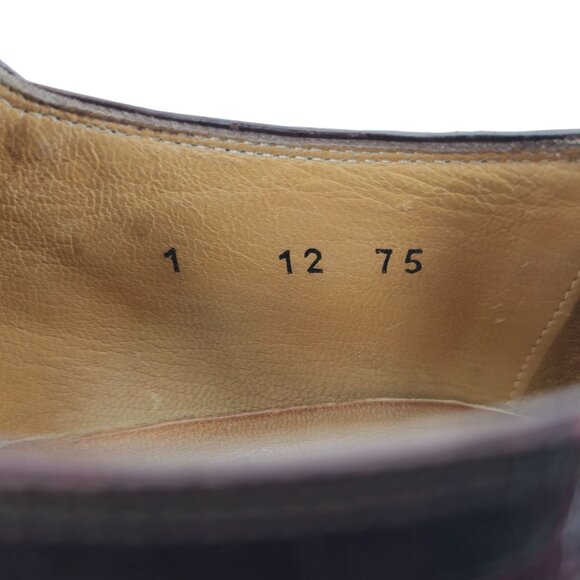 Vintage David Eden Exotic Alligator Burgundy Monk Strap Loafer Men 12 Dress Shoe main image 6